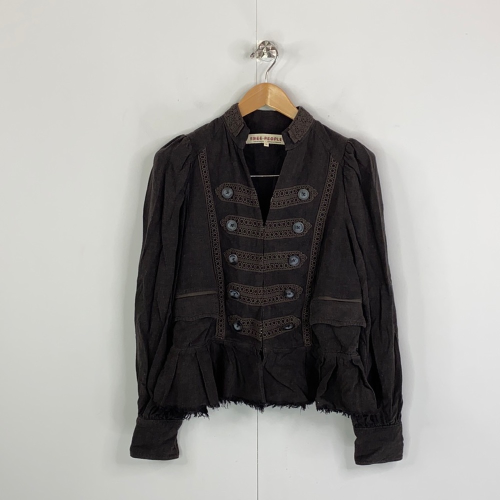 Free People Renaissance Double Breasted Boho Jacket